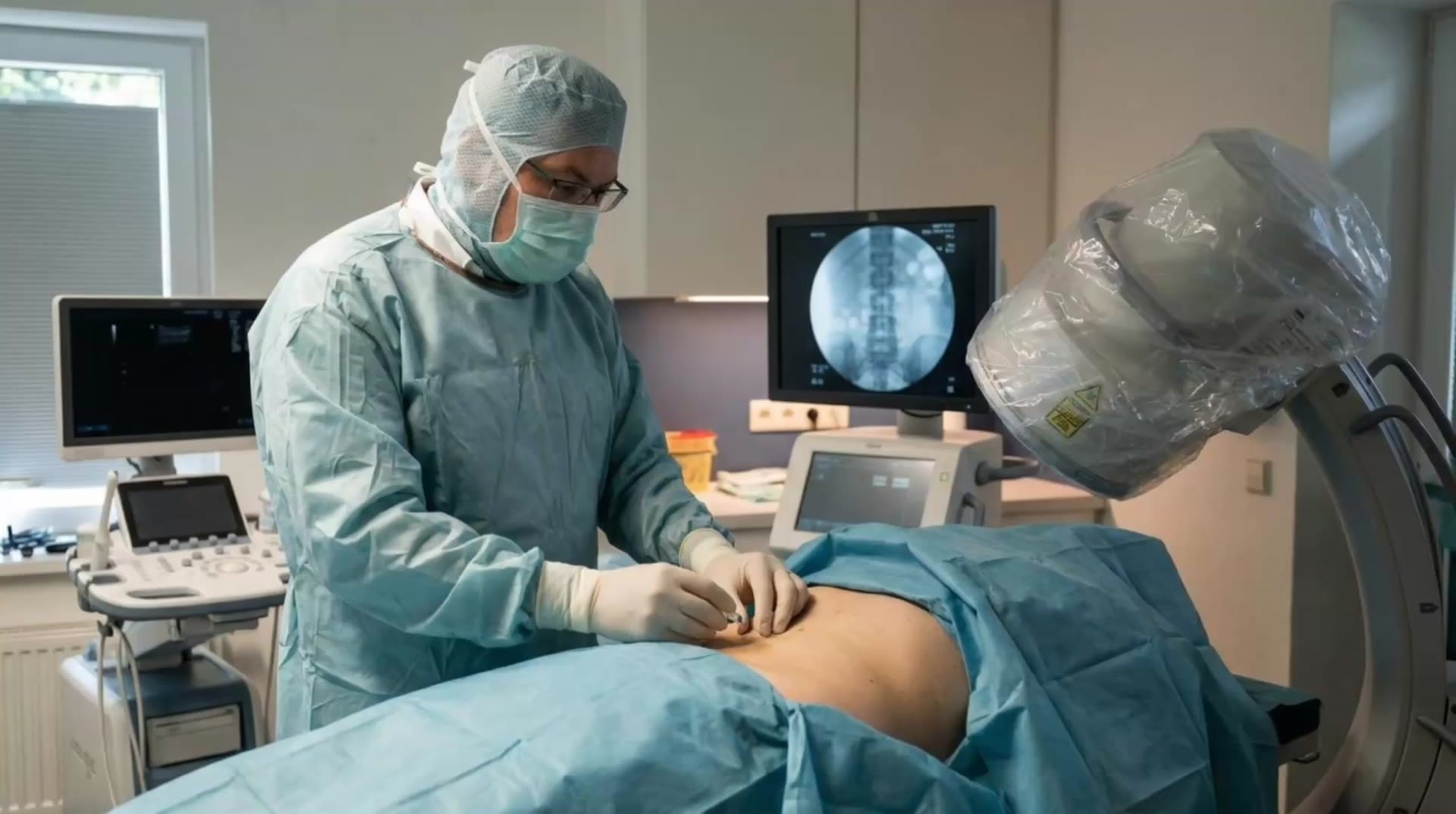 Fluoroskopisch gestützte Behandlung in der Praxis Dr. Velickovic